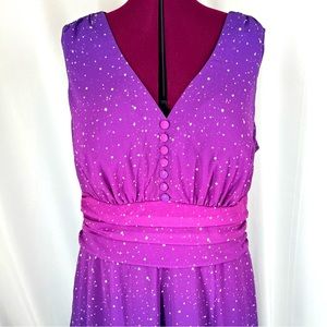 eShakti Ombre galaxy empire waist dress (46” bust, 37” waist)